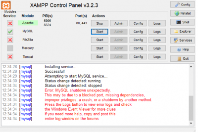 5 Cara memperbaiki error:MySQL shutdown unexpectedly XAMPP